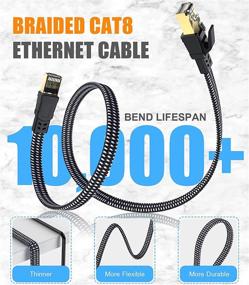 img 1 attached to 💪 Enhanced Performance Ethernet Swecent Braided 2000Mhz Shielded Connector: Top-notch Connectivity Solution