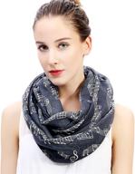 lina lily womens musical infinity women's accessories in scarves & wraps logo