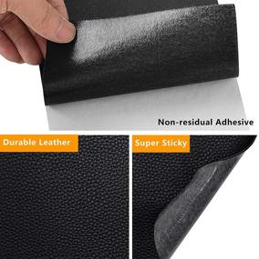 img 1 attached to 🛋️ Premium Self-Adhesive Leather Repair Patch - Navy Blue | Ideal for Couches, Car Seats, Sofas, and Furniture