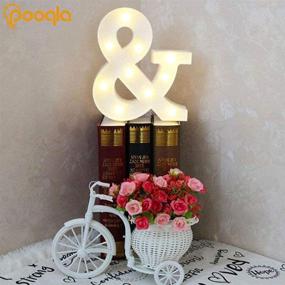 img 1 attached to 🔠 Ampersand Symbol Marquee Letter Lights Alphabet Light Up Sign for Wedding Home Party Bar Decoration and