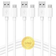 🔌 10ft 3-pack power extension cable for wyze cam v2/v3, wyzecam pan, oculus go, yi camera, yi dome home, blink camera, indoor nest-cam, kasa, scovee micro usb charging extension cord for wyze v3 1080p outdoor logo