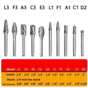 img 3 attached to Rokrou Tungsten Grinders Polishing Drilling