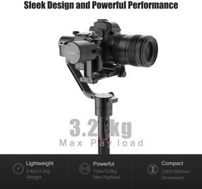 img 2 attached to MOZA Air Gimbal: Professional 3-Axis Stabilizer for DSLR & Mirrorless Cameras | Max Payload 7.05Lb | Auto-Tuning | 360° Rotation | Carrycase & Dual Handle Included