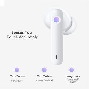img 1 attached to 🎧 HUAWEI Freebuds 4i: Wireless Earbuds with Active Noise Cancelling, 10H Battery Life, and Smooth Communication – White