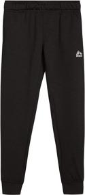 img 1 attached to 2 упаковки детских активных флисовых спортивных брюк Joggers RBX для девочек (размер 4-16)