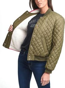 img 1 attached to Levis Womens Diamond Quilted X Large Women's Clothing in Coats, Jackets & Vests