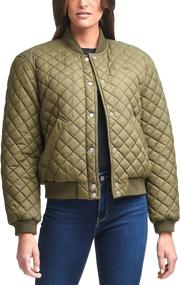 img 4 attached to Levis Womens Diamond Quilted X Large Women's Clothing in Coats, Jackets & Vests