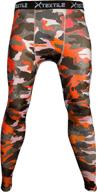 xtextile men's snow camouflage sports compression tight cool dry pants: ideal base layer for running, yoga & more! логотип