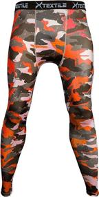 img 4 attached to Xtextile Men's Snow Camouflage Sports Compression Tight Cool Dry Pants: Ideal Base Layer for Running, Yoga & More!