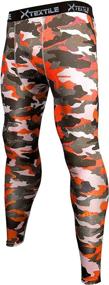 img 3 attached to Xtextile Men's Snow Camouflage Sports Compression Tight Cool Dry Pants: Ideal Base Layer for Running, Yoga & More!