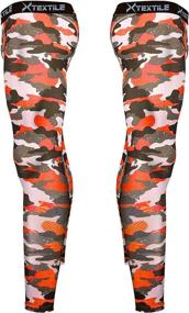 img 2 attached to Xtextile Men's Snow Camouflage Sports Compression Tight Cool Dry Pants: Ideal Base Layer for Running, Yoga & More!