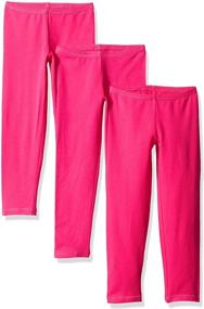 img 1 attached to 🔴 Hanes Ebony Little Girls' Leggings - SEO-Optimized Girls' Clothing