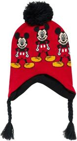 img 3 attached to ❄️ Disney Boys Mickey Mouse Winter Hat and 2 Pairs of Mittens or Gloves Set (Ages 2-7)