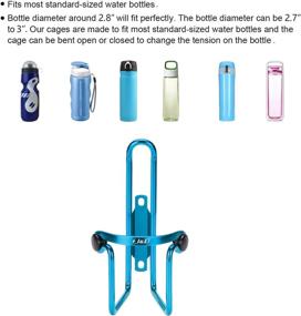 img 1 attached to 🚴 J&D Bike Water Bottle Holder 2-Pack: Lightweight Aluminum Cage for Easy Installation and Durable Cycling