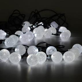 img 3 attached to BAOANT Solar String Lights Crystal Ball Waterproof String Lights Solar Powered Fairy Lighting For Garden Home Patio Landscape Holiday Decorations(White)