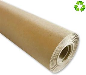 img 2 attached to 📦 Brown Craft Paper Table Cover Roll - 30 X 1800 inches, Ideal for Packing, Wrapping, and DIY Crafts