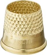 🪡 lacis rq62 20mm open top tailors thimble, 20mm, brown - enhanced seo logo