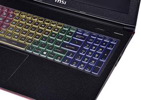 img 3 attached to Keyboard Cover For MSI GS76 GP76 GP65 GL65 GE65 GE75 GL75 GS75 GF75 WS75 WE75 GP75 GT76 GP76 GE76 GE73VR GS73 GT73 GT73VR GE63 GL63 Raider