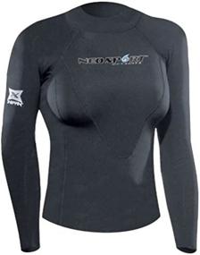 img 1 attached to 🌊 NeoSport Women's XSPAN Long Sleeve Shirt - Your Ultimate Wetsuit for Enhanced Performance