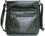 versatile soft washed crossbody purse with multiple pockets: stylish vertical bag ideal for women's shoulder satchel logo