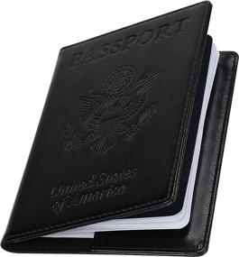 img 3 attached to JISONCASE Passport Wallets Vaccine Leather Travel Accessories in Passport Wallets