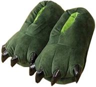 🦕 dino-inspired unisex winter warm slippers: novelty feet costume for kids, women, and men logo