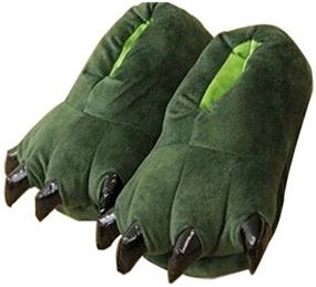 img 1 attached to 🦕 Dino-Inspired Unisex Winter Warm Slippers: Novelty Feet Costume for Kids, Women, and Men