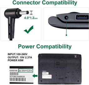 img 2 attached to 💻 ASUS UX360C X553M Q302L Q504UA Q304U S200E X201E X202E X541NA X542UA X540S X540SA X541N Q200E C202SA C300SA E402WA Laptop Notebook Charger Adapter Power Supply