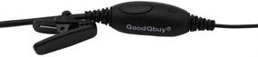 img 1 attached to 🎧 GoodQbuy G Shape Clip-Ear Headset Earpiece with PTT, Compatible with Motorola T460 T600 MH230R MS350R MT350R Two Way Radios (Pack of 2)