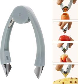 img 4 attached to 🍓 Convenient Stainless Steel Strawberry Huller & Vegetable Stem Removal Tool - Kitchen Must-Have!