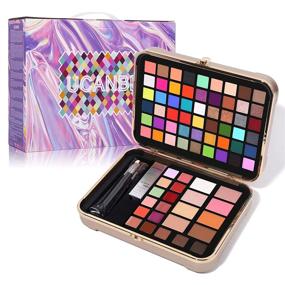 img 4 attached to UCANBE All In One Makeup Kit: 77 Colors Combination Palette - Perfect Gift Set for Girls Makeup - Includes Eyeshadow, Highlighter, Contour, Concealer, Eyebrow, Lip Palette, Primer & Makeup Brush
