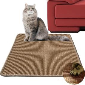 img 4 attached to Diversity World Natural Sisal Cat Scratching Mat: The Ultimate Feline Scratch Solution