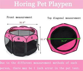 img 1 attached to Foldable 8 Panel Playpen Kennel Storage