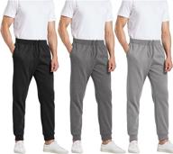 👖 mens fleece jogger pants by mlyenx - adjustable drawstring sweatpants for workout and running logo