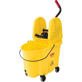 img 4 attached to 🟨 Yellow Rubbermaid Commercial WaveBrake 2.0 35 Quart Down-Press Mop Bucket and Wringer (FG757788YEL) - Improved SEO-friendly Product Title