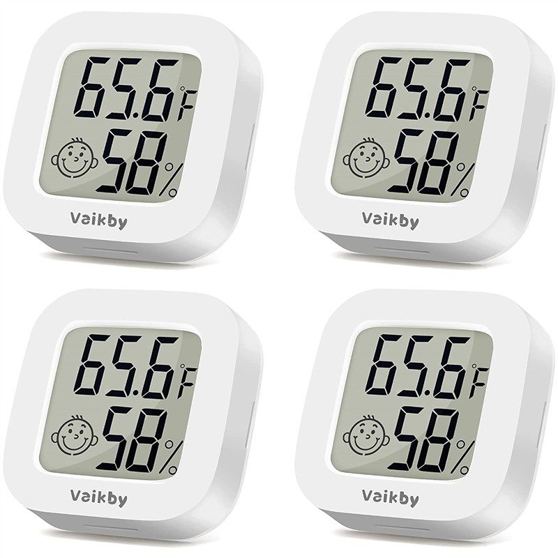 Vaikby Indoor Thermometer, Humidity Gauge Meter Digital Hygrometer