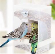 🦜 no-mess parrot automatic feeder for budgerigar, canary, cockatiel, finch, parakeet - seed food container by old tjikko logo
