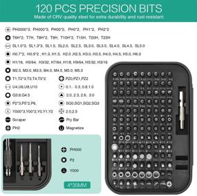 img 3 attached to 🔧 Набор прецизионных отверток ORIA 130 в 1 - Новая версия с 120 битами (117 x 28 мм, 3 x 35 мм) - Комплект инструментов для ремонта с магнитизатором для смартфонов, бытовой техники