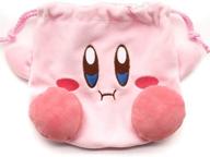 🎒 lopbraa star plush pink drawstring plushie kawaii bag travel purse makeup cosmetic storage bags organizer - style one logo