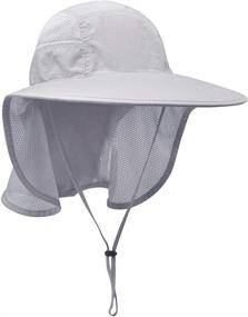 img 4 attached to 🌞 Stay Protected in Style: lenikis Unisex Outdoor Activities UV Sun Hats with Neck Flap