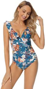 img 2 attached to Soyml Swimsuit Monokini Control Swimwear Women's Clothing in Swimsuits & Cover Ups