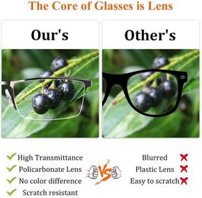 img 1 attached to Enhanced Vision: 3 Pack Blue Light Blocking Reading Glasses for Men with Stylish Metal Frames
