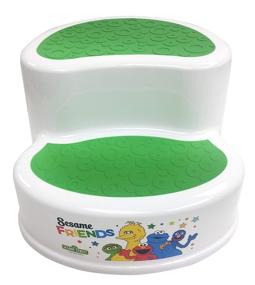 img 3 attached to 🪑 Sesame Street Two-Tier Step Stool: Convenient White Stool for Kids