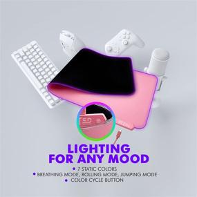 img 2 attached to Наклонная мышь для компьютерных игр Tilted Nation с RGB подсветкой: Поднимите Ваш игровой опыт на новый уровень с потрясающими LED-лампами и размером XL!
