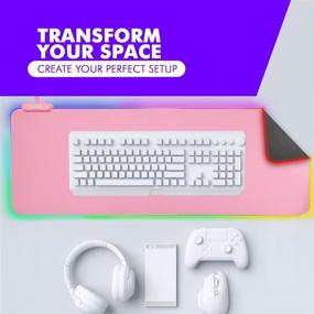 img 3 attached to Наклонная мышь для компьютерных игр Tilted Nation с RGB подсветкой: Поднимите Ваш игровой опыт на новый уровень с потрясающими LED-лампами и размером XL!