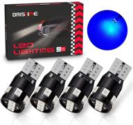 brishine 300lm extremely bright canbus error free 194 168 2825 w5w t10 led bulbs ultra blue 9-smd 2835 led chipsets for dome map door courtesy license plate lights (pack of 4) logo