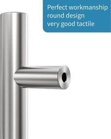 img 3 attached to 🚪 ZEKOO 12'' Sliding Barn Door Handle Hardware - Two-Sided Brushed Stainless Steel Design - Finish, Garden Gate, Shed Pull Handle