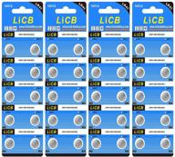 🔋 licb 40 pack lr41 ag3 392 384 batteries: long-lasting & leak-proof high capacity coin & button cell battery for thermometer, ornament, hearing aid, watch, and more logo