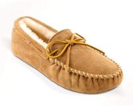 🐏 men's minnetonka sheepskin softsole moccasins - ultimate comfort and style logo