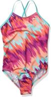 nike girls' crossback one piece swimsuit - perfect choice for active swimmers logo